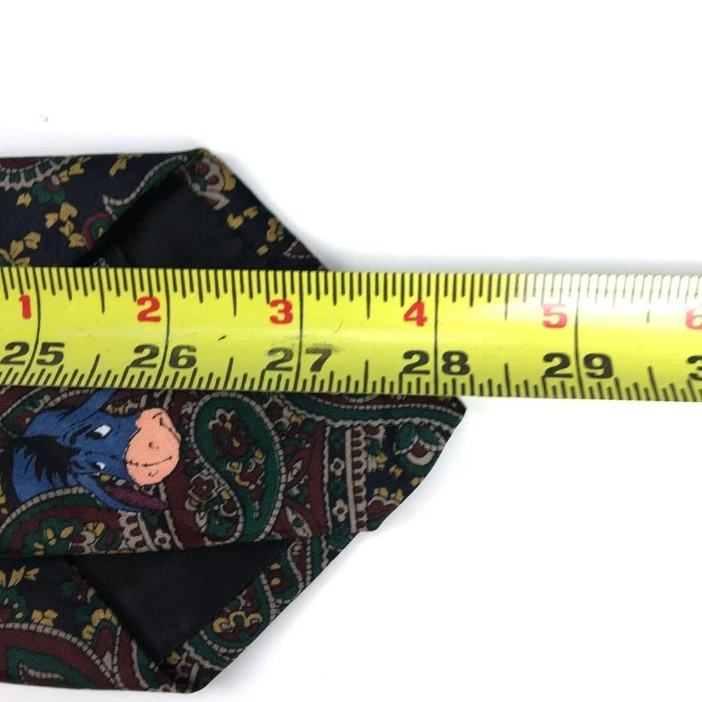Disney Tie Men's Paisley Winnie The Pooh Piglet Tiger Eeyore Necktie Korea 56